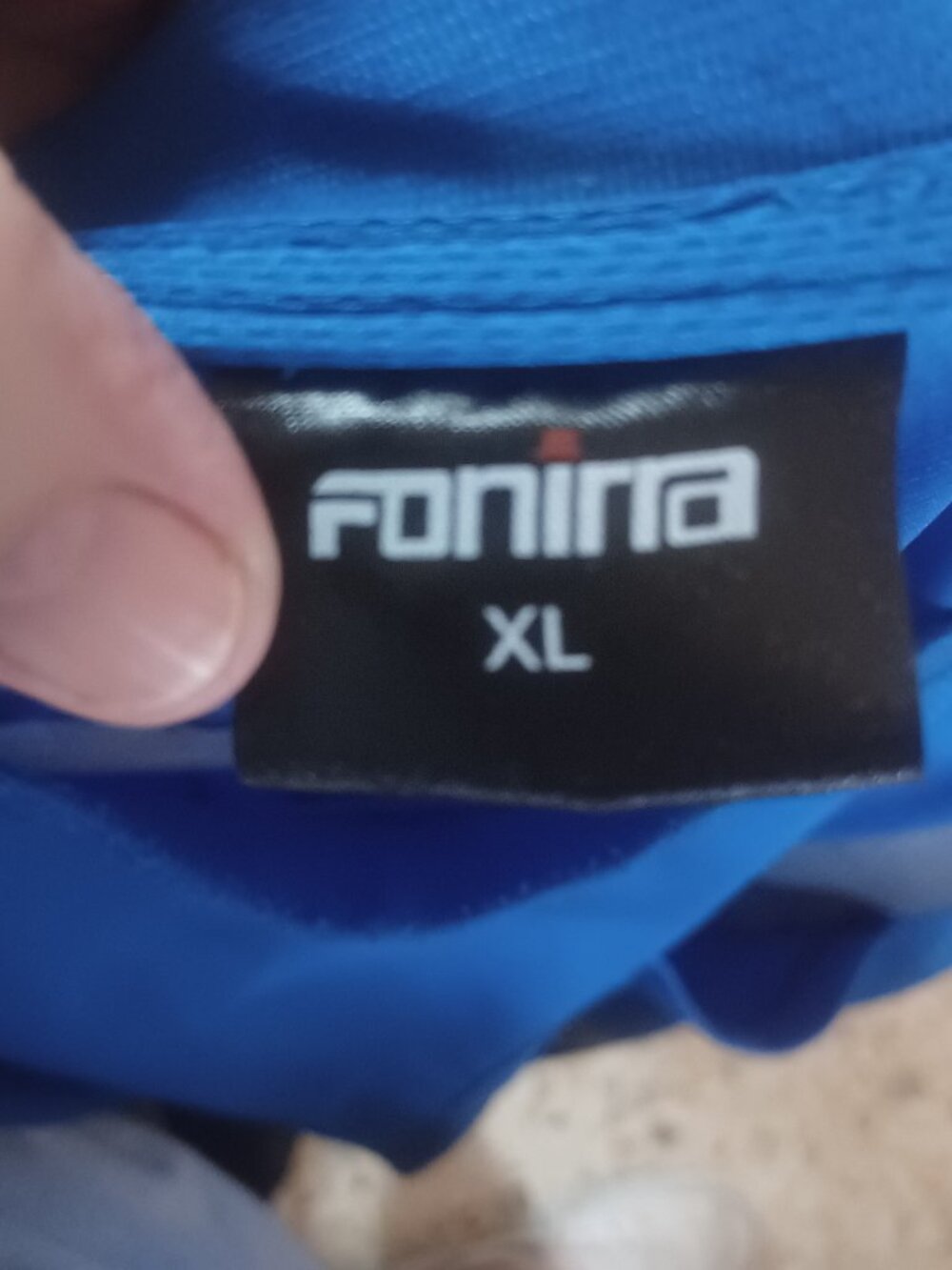 Fonirra Men's Reflecting Safety Short Sleeve Pocket Tee NWOT XL Blue Black Silve - Picture 3 of 6